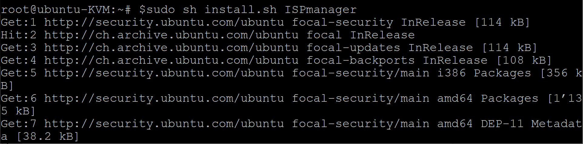 how to install ispmanager on ubuntu