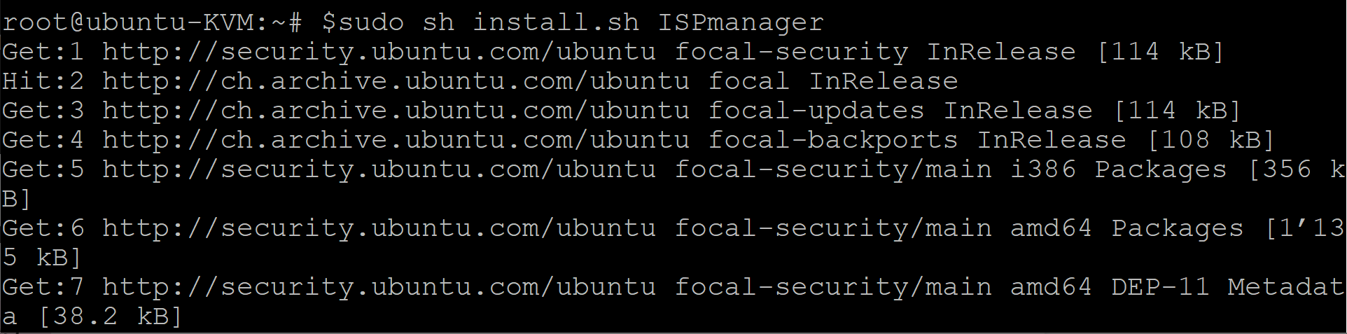 Ubuntu ispmanager не запускается