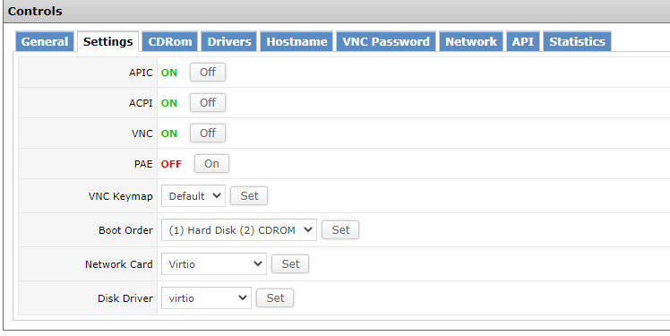 how to manage the vps server from the vps control panel