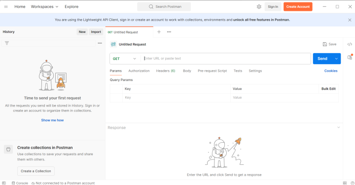 Launching Postman