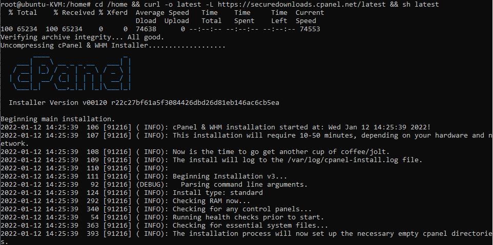how to install cpanel on ubuntu 20.04