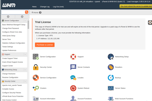 how to install cpanel-whm on centos 8